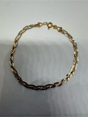 Vintage 14K 585 Solid Gold Italy Bracelet 7.5"